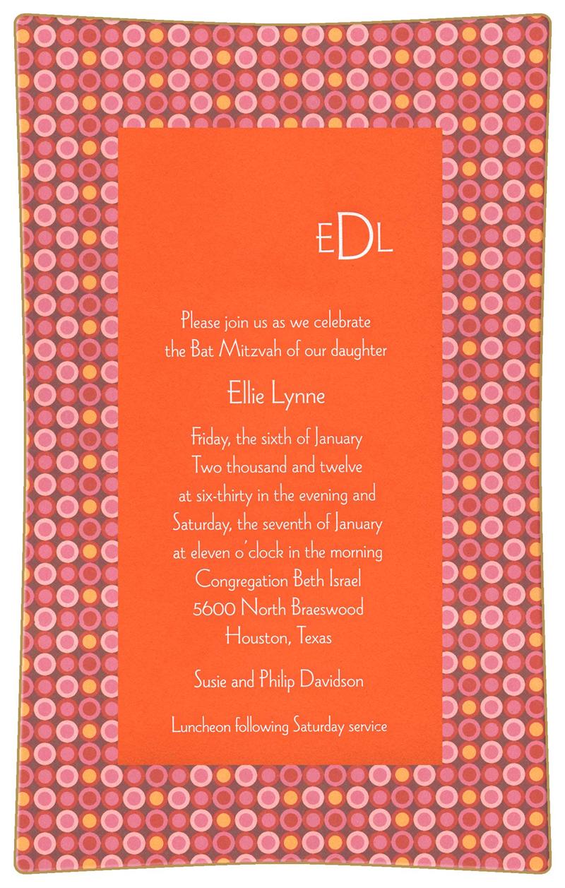 bat mitzvah invitation decoupage plate unique bat mitzvah gift